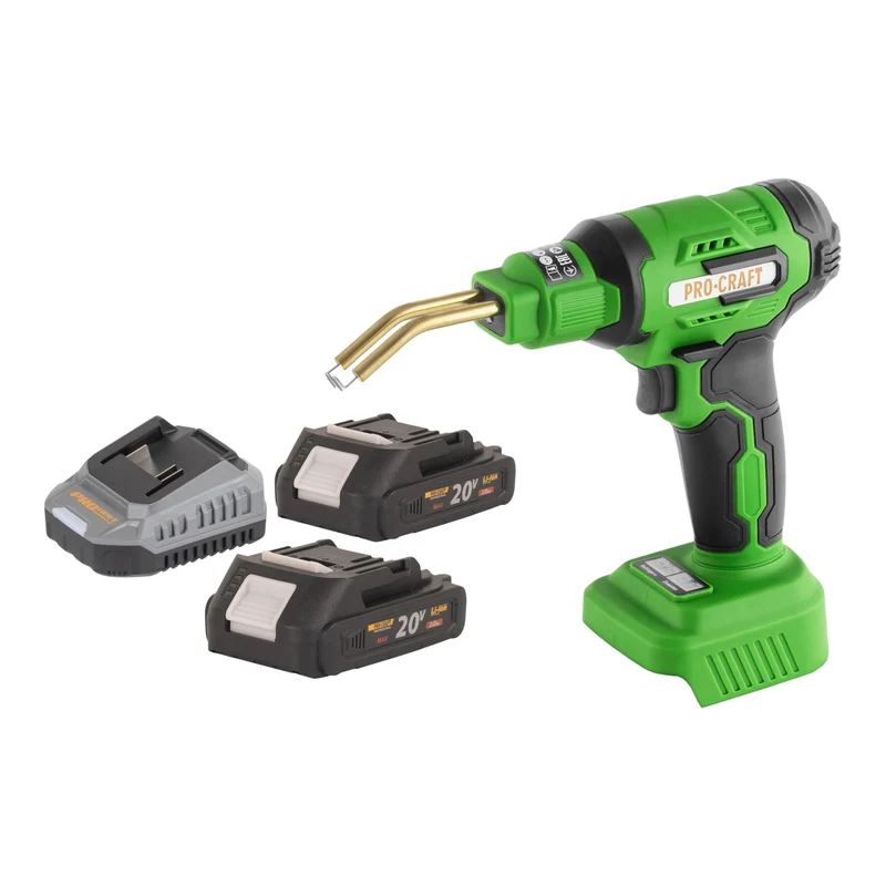 Procraft CS40-bb Akku Kunststoffschweißgerät 20 V 600 °C 0,7 - 1,1 A + 2x Akku 2,0 Ah + Ladegerät + Koffer