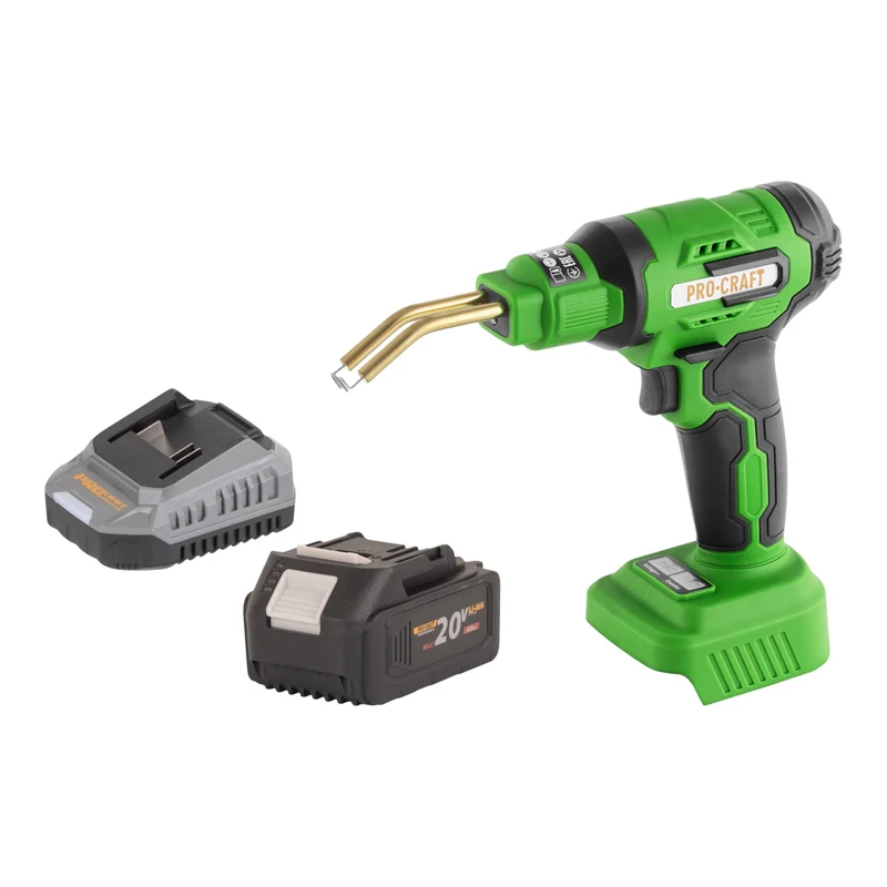 Procraft CS40-bb Akku Kunststoffschweißgerät 20 V 600 °C 0,7 - 1,1 A + 1x Akku 4,0 Ah + Ladegerät + Koffer