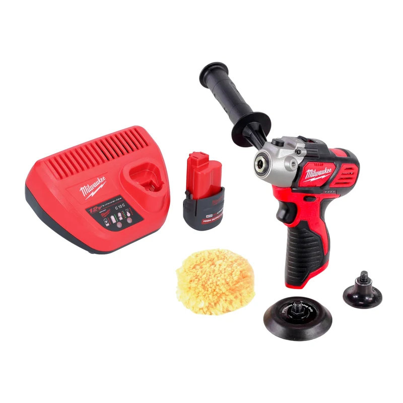 Milwaukee M12 BPS-251 Akku Polierer 12 V + 1x Akku 2,5 Ah + Ladegerät