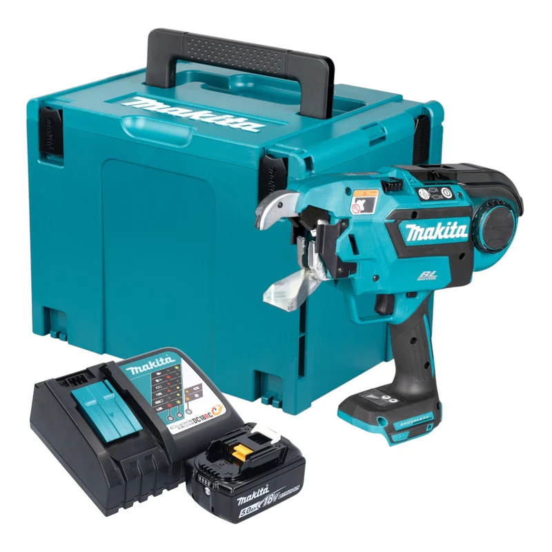 Makita DTR 181 RT1J Akku Bewehrungsverbinder 18 V 0,8 mm Brushless + 1x Akku 5,0 Ah + Ladegerät + Makpac