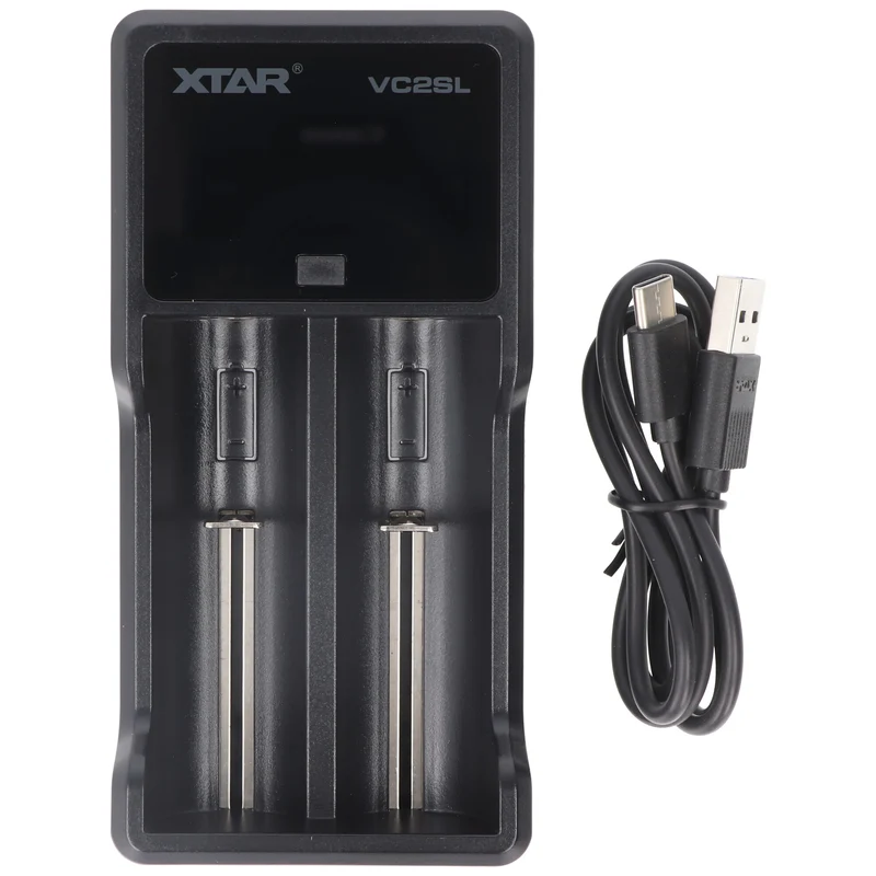 Xtar VC2SL Schnell-Ladegerät für Li-ion 3,6V bis 3,7V und NiMH 1,2V Akku, ohne Netzteil