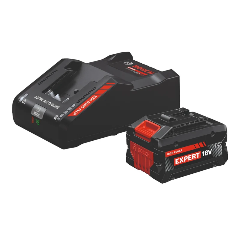 Bosch Starter Set 1x EXPERT EXBA 18V-55 Akku 5,5 Ah + EXPERT EXAL18V-160 Schnell Ladegerät