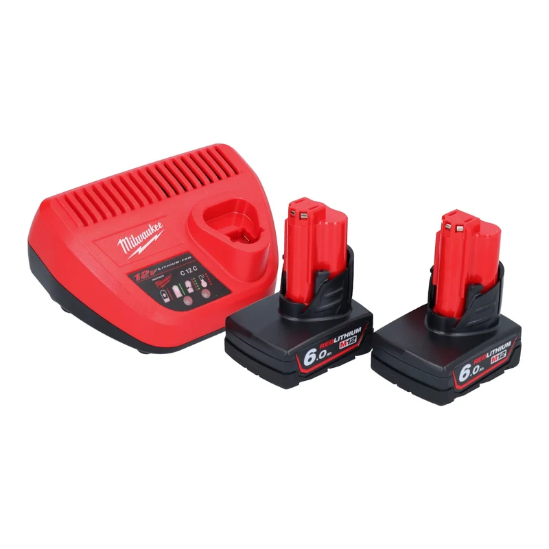 Milwaukee M12 BPS-602 Akku Polierer 12 V + 2x Akku 6,0 Ah + Ladegerät