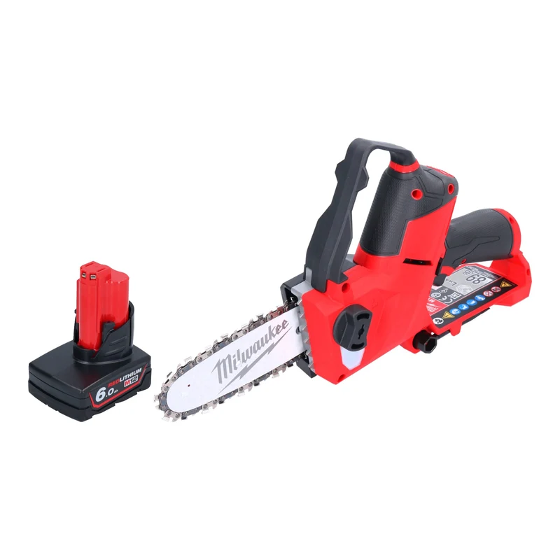 Milwaukee M12 FHS-601 Akku Astsäge 12 V 15 cm Brushless + 1x Akku 6,0 Ah - ohne Ladegerät