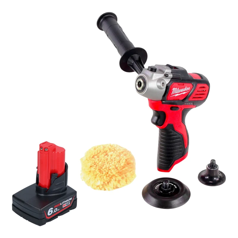 Milwaukee M12 BPS-601 Akku Polierer 12 V + 1x Akku 6,0 Ah - ohne Ladegerät
