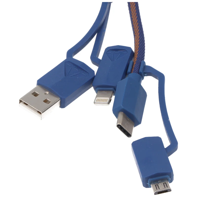 Xtar 3A USB-Ladekabel USB-PDC-3 Multifunktionales USB-Daten und Lade Kabel 1,2 Meter bis 3A max. 65W