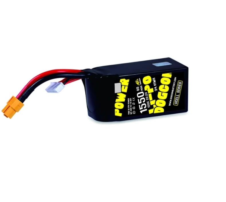 DOGCOM 1550mAh 150C 6S 22,2V UCELL-Serie mit XT60-Stecker