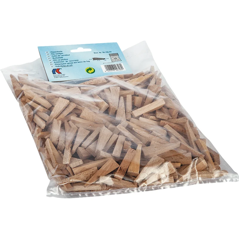 Bodenplattenkeile aus Holz