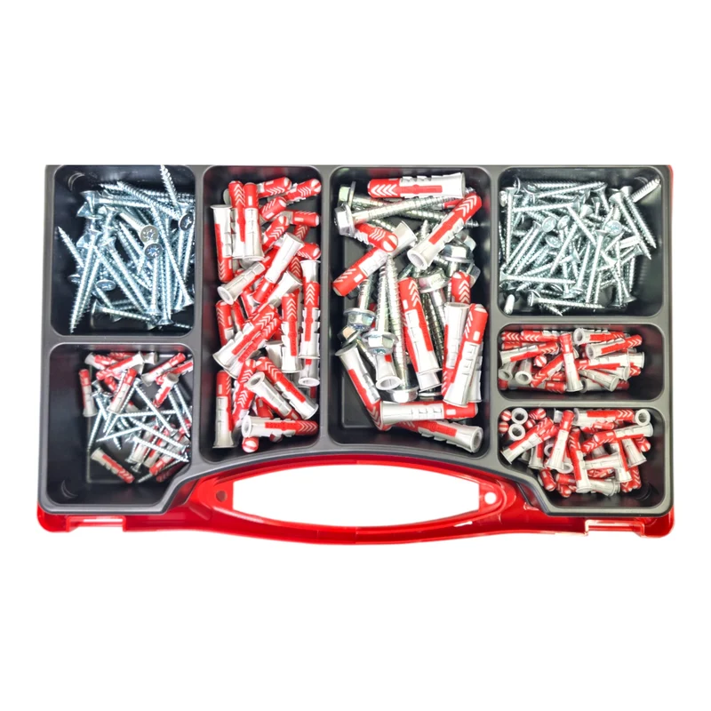 Fischer Red-Box Duopower + Schrauben Set 280 Stück ( 536091 )