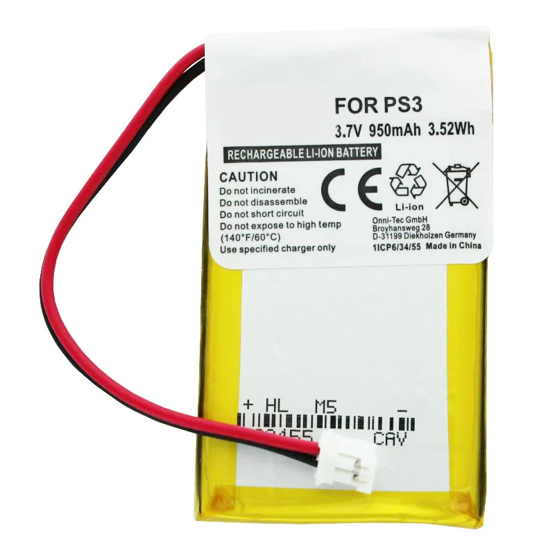 AccuCell Akku passend für Sony PS3 SIXAXIS Wireless-Controller Akku LIP1859, CS-SP130SL, LIS1359, LIP1472