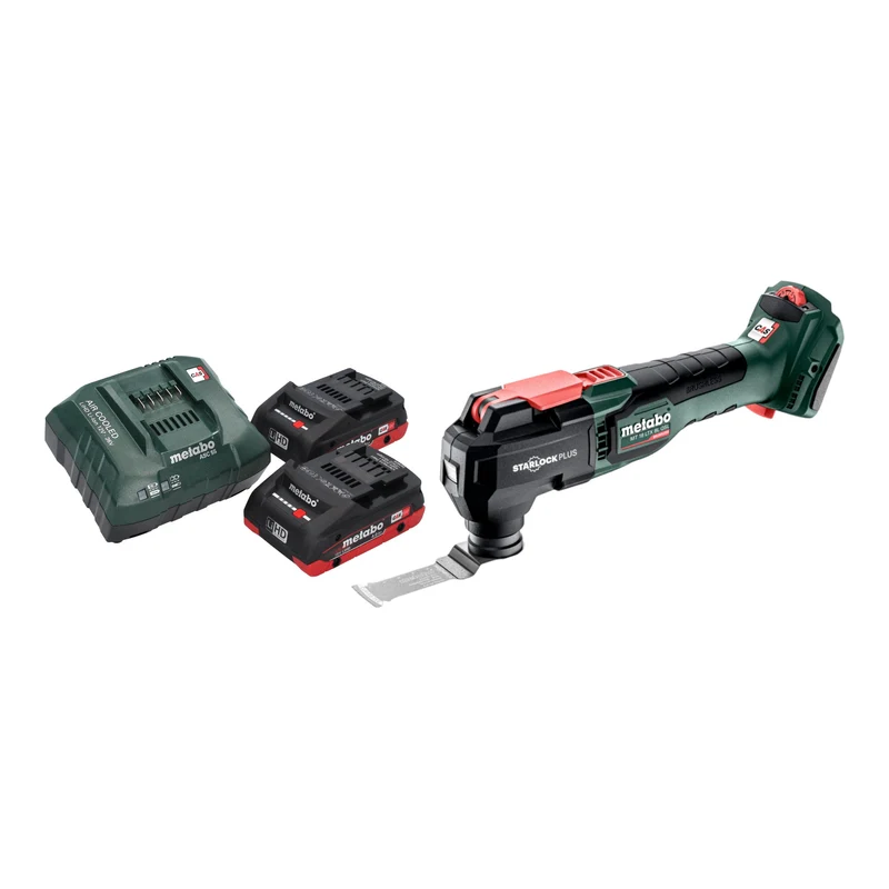 Metabo MT 18 LTX BL QSL Akku Multitool 18 V Brushless Starlock Plus + 2x LiHD Akku 4,0 Ah + Ladegerät