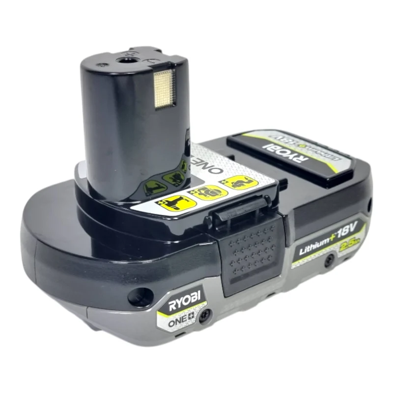 Ryobi 2x RB1825C Akku 18 V 2,5 Ah / 2500 mAh Li-Ion ONE+ ( 2x 5133005516 ) mit Ladestandanzeige