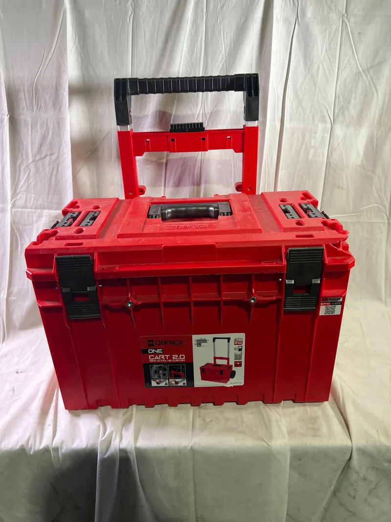 Qbrick System ONE Cart 2.0 RED ULTRA HD Custom stapelbar 641 x 485 x 660 mm 52 l IP66 - Beschädigt