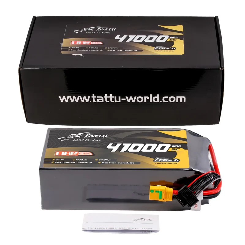 Tattu G-Tech Ultrahochspannung 41000mAh 5C 23,7V 6S1P XT90S-F Lipo-Akku