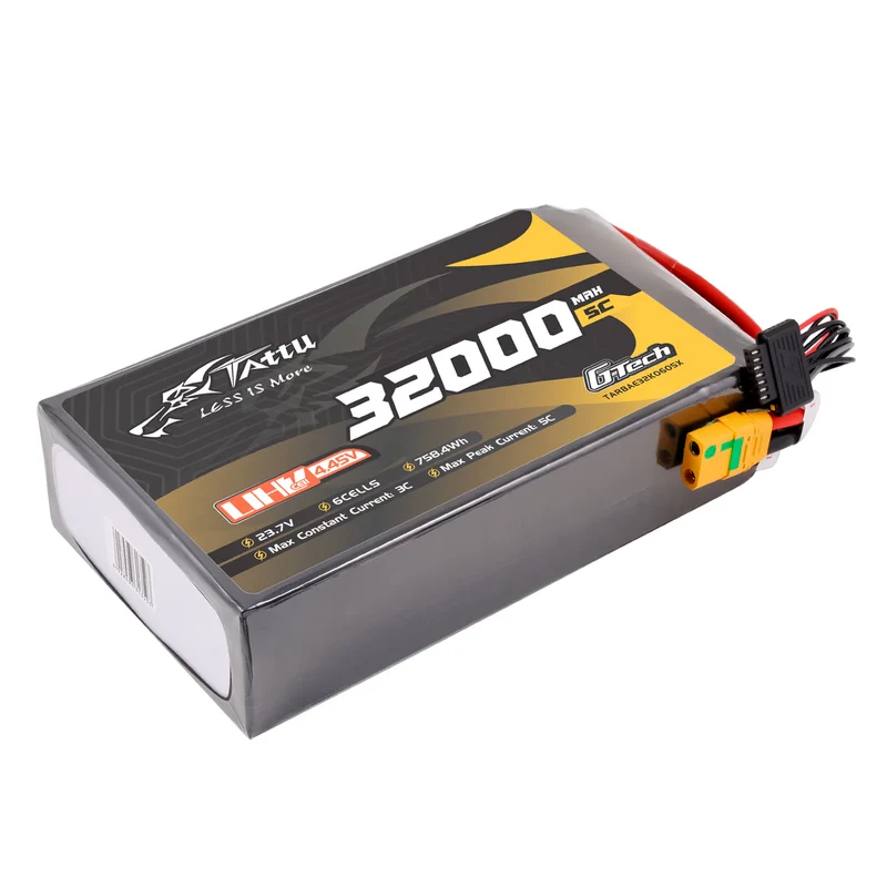 Tattu G-Tech Ultrahochspannung 32000mAh 5C 23,7V 6S1P XT90S-F Lipo-Akku