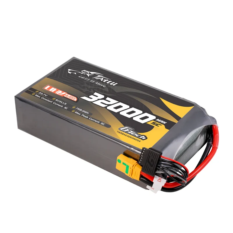Tattu G-Tech Ultrahochspannung 32000mAh 5C 23,7V 6S1P XT90S-F Lipo-Akku
