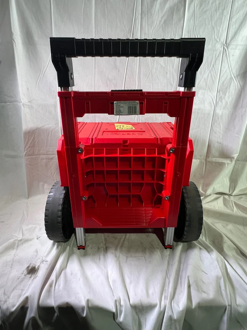Qbrick System PRO Cart 2.0 Plus Drawer 2 Red Ultra HD Custom mobile Box auf Rädern 520 x 415 x 660 mm 9,5 l 12 l abnehmbarer Doppelteleskopgriff - Beschädigt