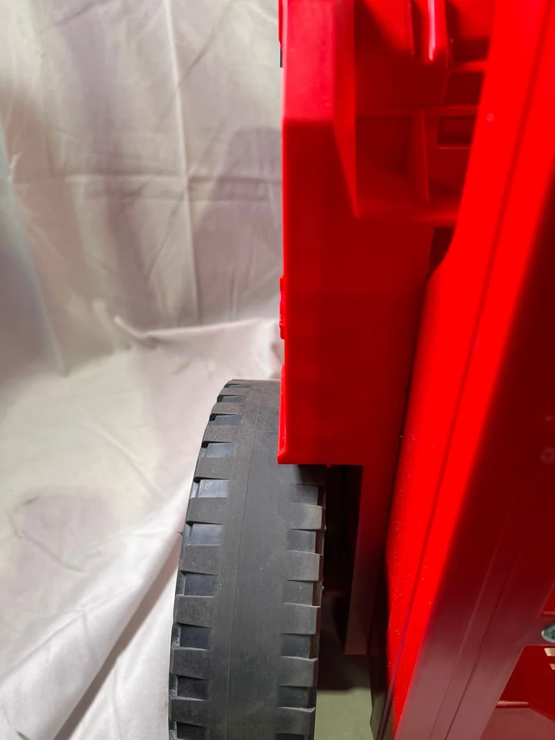 Qbrick System PRO Cart 2.0 Plus Drawer 2 Red Ultra HD Custom mobile Box auf Rädern 520 x 415 x 660 mm 9,5 l 12 l abnehmbarer Doppelteleskopgriff - Beschädigt