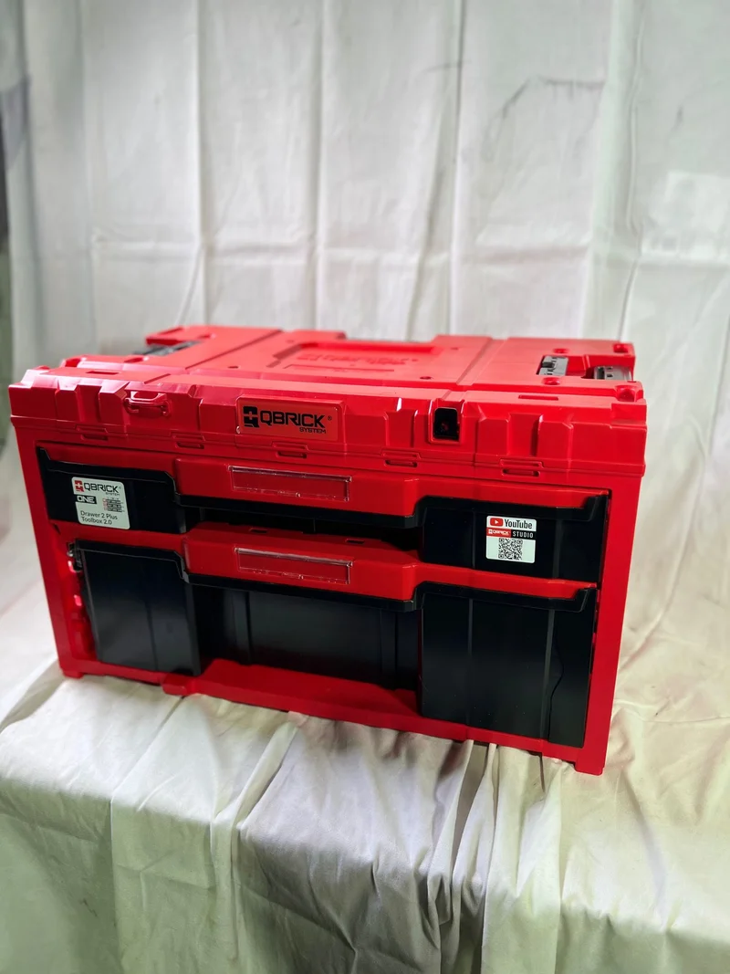 Qbrick System ONE Drawer 2 Plus Toolbox 2.0 Red Ultra HD modularer Werkzeugkasten 587 x 380 x 340 mm 9 l 20 l - Beschädigt