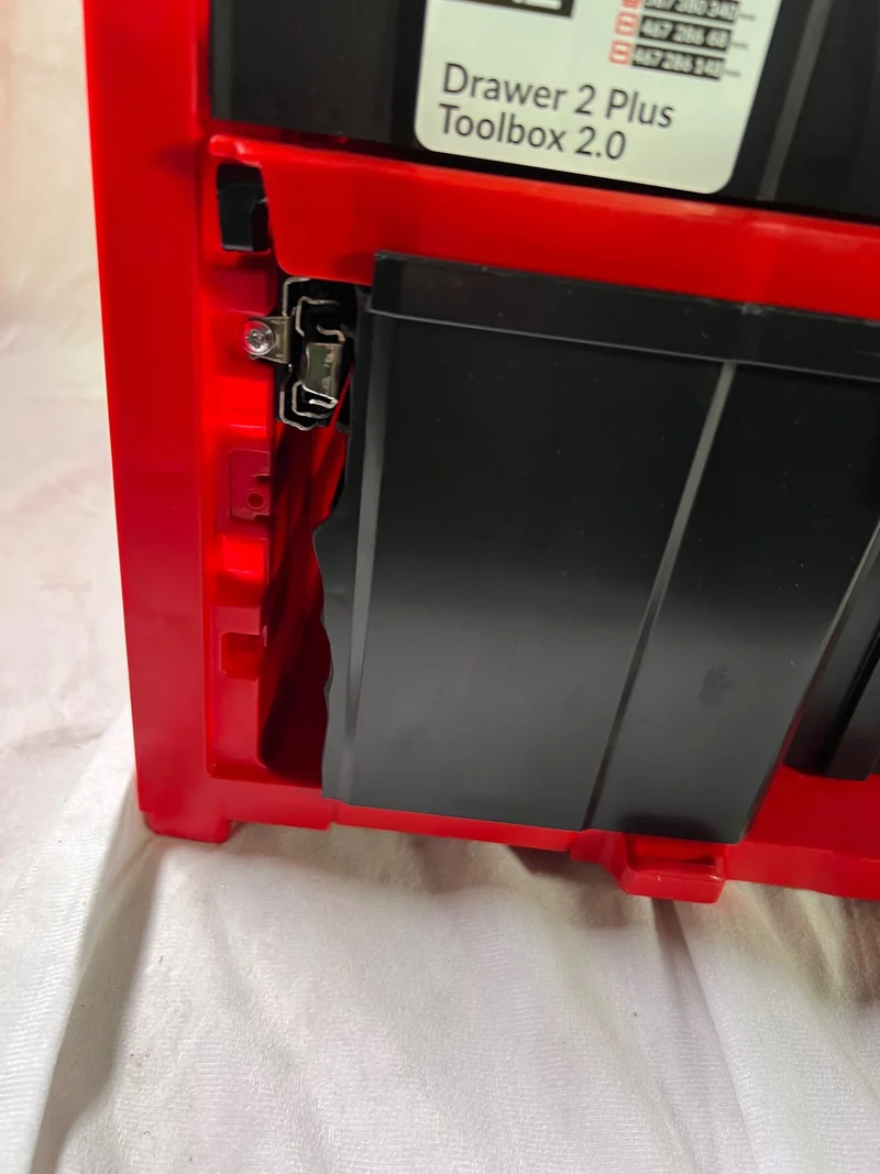 Qbrick System ONE Drawer 2 Plus Toolbox 2.0 Red Ultra HD modularer Werkzeugkasten 587 x 380 x 340 mm 9 l 20 l - Beschädigt