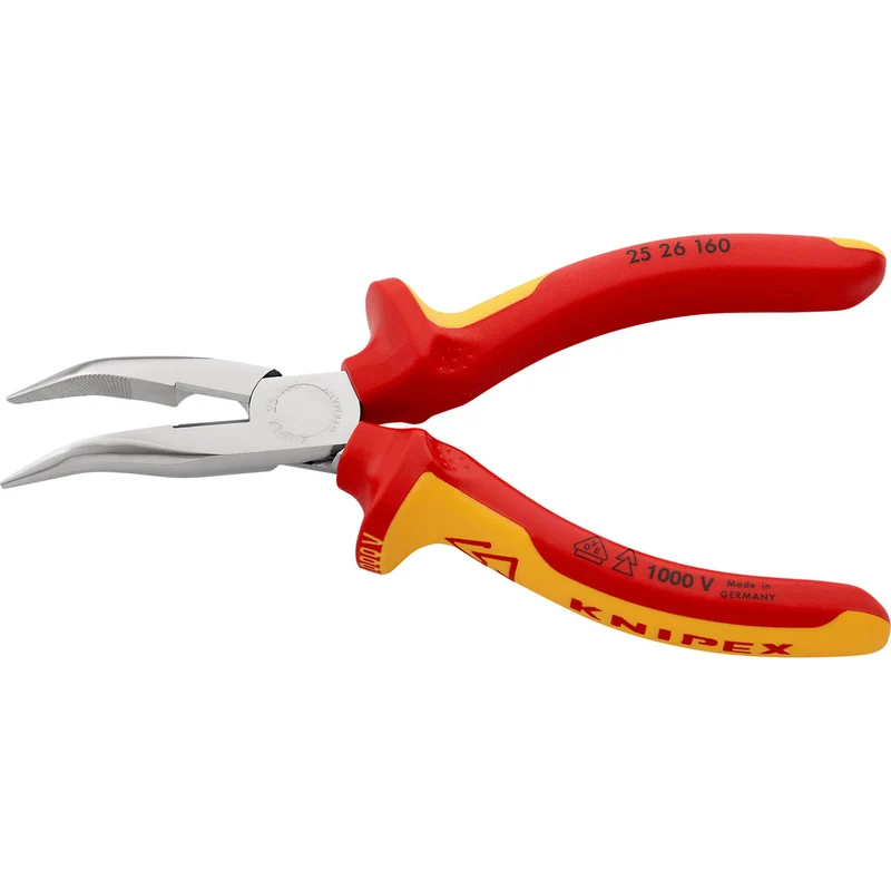 Knipex VDE Flachrundzange mit Schneide / Radiozange