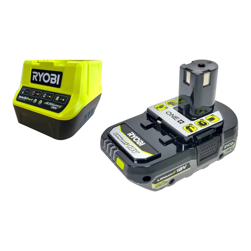 RYOBI RC18120-125C Schnell Ladegerät 18 Volt ONE+ + 1x Akku 18 V 2,5 Ah
