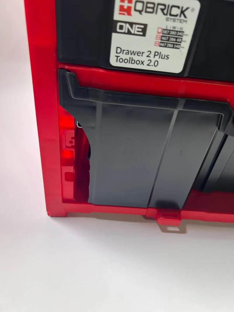 Qbrick System ONE Drawer 2 Toolbox 2.0 RED Ultra HD Custom - Beschädigt