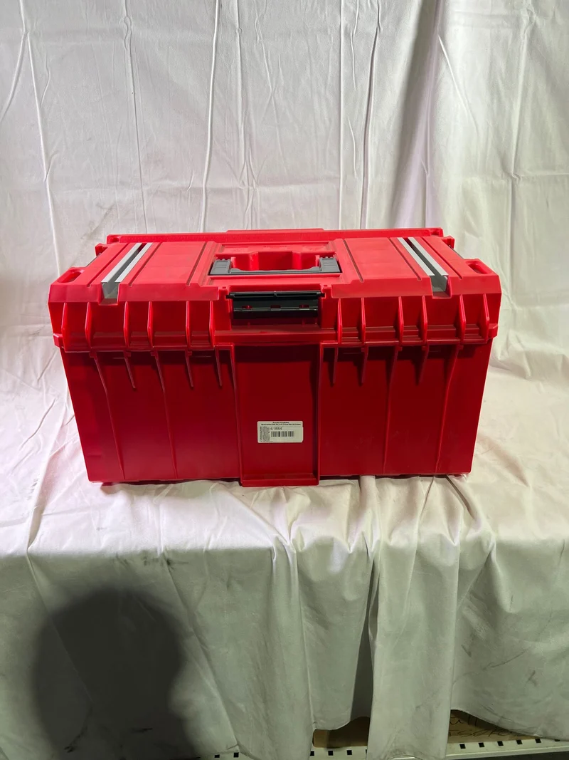 Qbrick System ONE 350 2.0 Technik RED ULTRA HD Custom Werkzeugkoffer modularer Organizer 585 x 385 x 320 mm 38 l stapelbar IP66 - Leicht Gebraucht