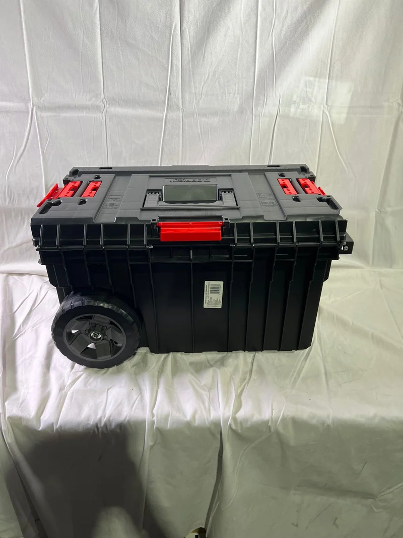 Qbrick System ONE Trolley Vario stapelbar 605 x 405 x 345 mm 44 l IP66 mit Laufrädern auf Metallachse - Beschädigt