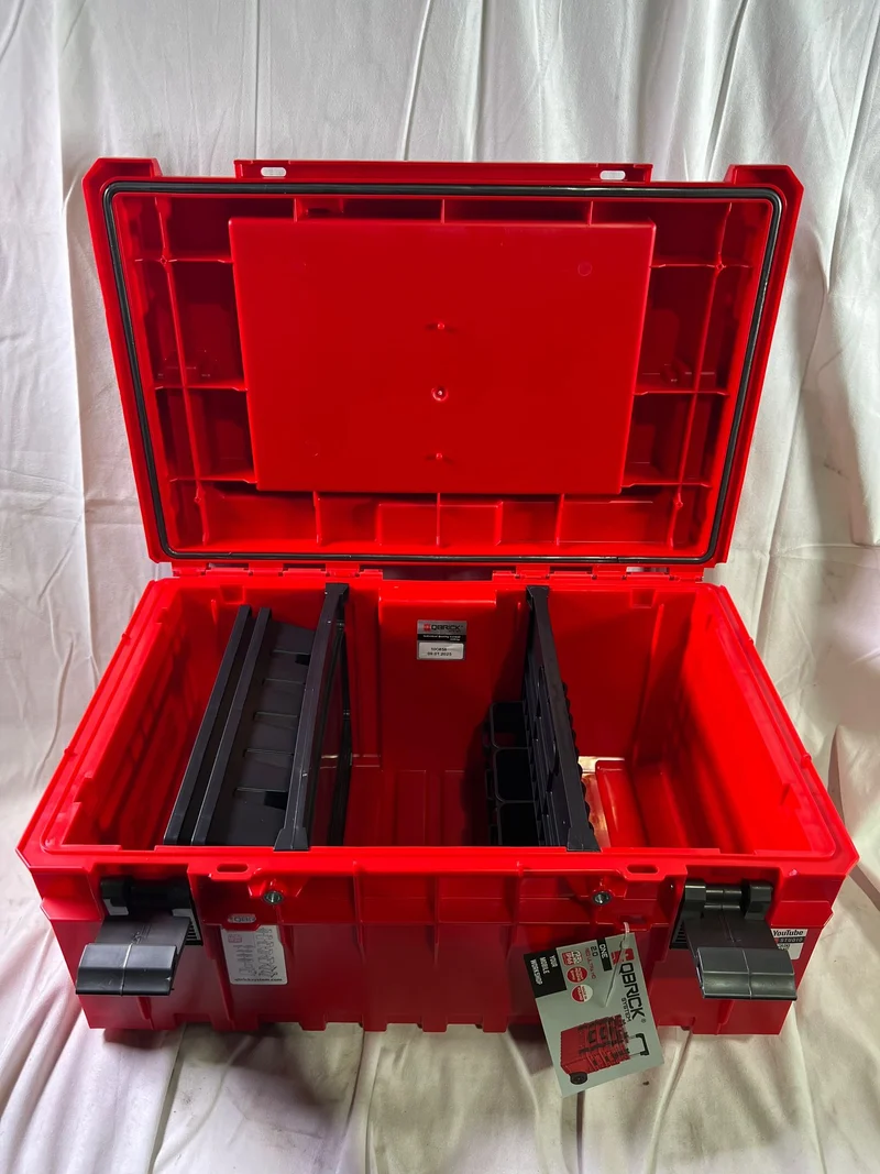 Qbrick System ONE 350 2.0 Expert RED ULTRA HD Custom Werkzeugkoffer modularer Organizer 585 x 385 x 320 mm 38 l stapelbar IP66 - Beschädigt