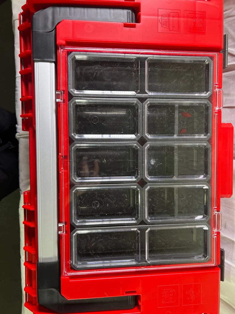 Qbrick System ONE 350 2.0 Expert RED ULTRA HD Custom Werkzeugkoffer modularer Organizer 585 x 385 x 320 mm 38 l stapelbar IP66 - Beschädigt