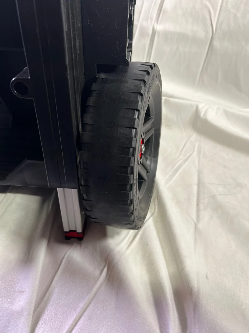 Qbrick System PRO Cart 2.0 Plus Drawer 3 mobile Box auf Rädern 520 x 415 x 660 mm 12 l 2x 4,5 l abnehmbarer Doppelteleskopgriff - Beschädigt