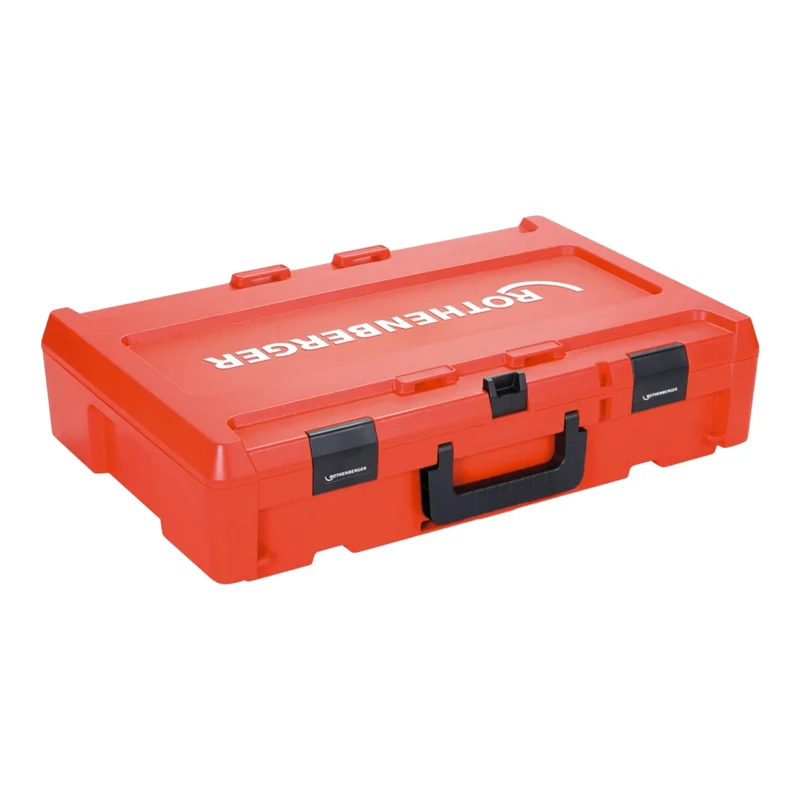 Rothenberger ROMAX NANO Akku Pressmaschine 18 V 34 kN CAS + 2x Akku 4,0 Ah + Ladegerät + 3 tlg. SV Pressbacken Set + Rocase