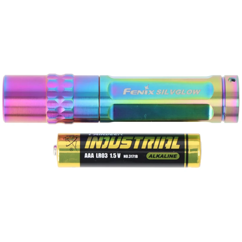 Fenix SILVGLOW Mini-Schlüsseltaschenlampe, Worldwide Limited Edition, Colorblast