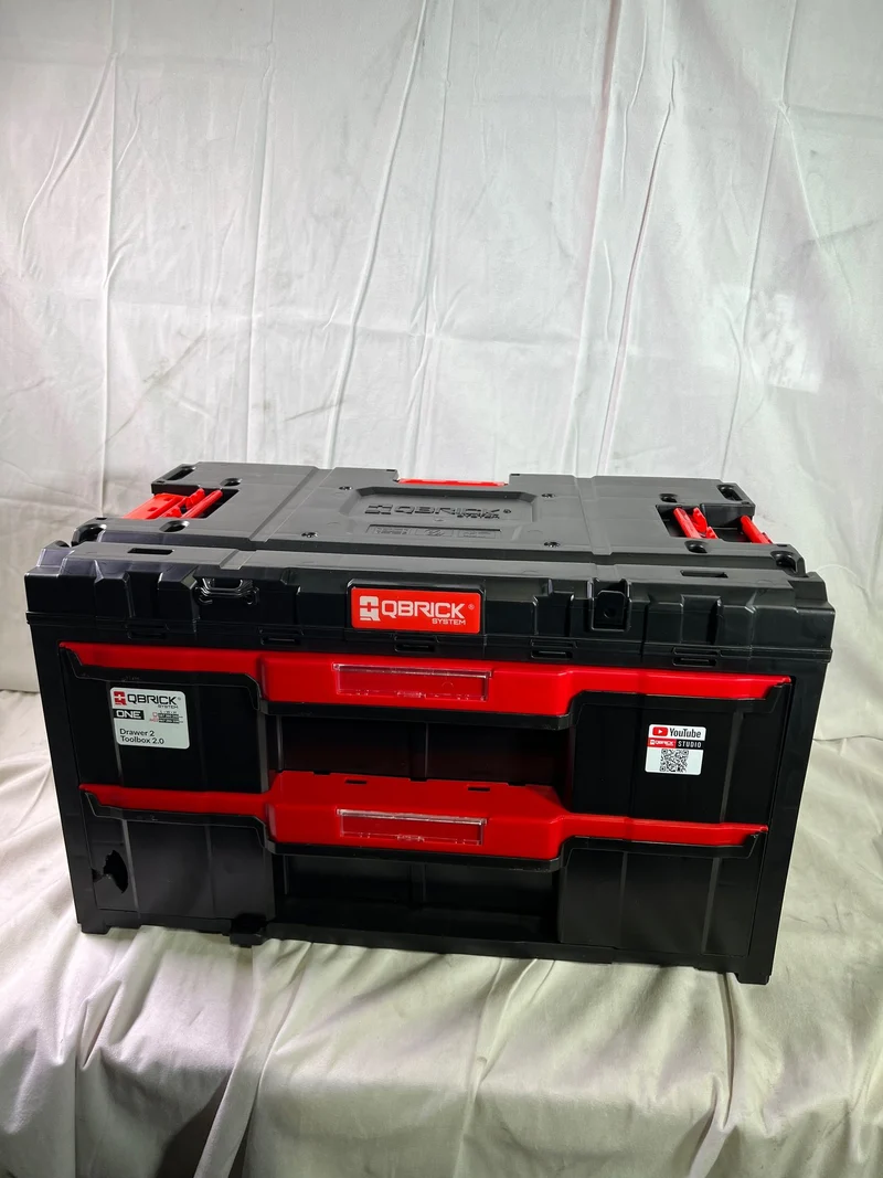 Qbrick System ONE Drawer 2 Toolbox 2.0 Werkzeugbox 587 x 380 x 340 mm 29 l mit zwei Schubladen - Beschädigt