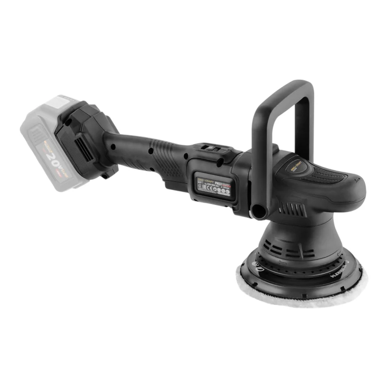Procraft PM22bb Akku Poliermaschine 20 Volt 150 mm + 2x Akku 4,0 Ah + Ladegerät