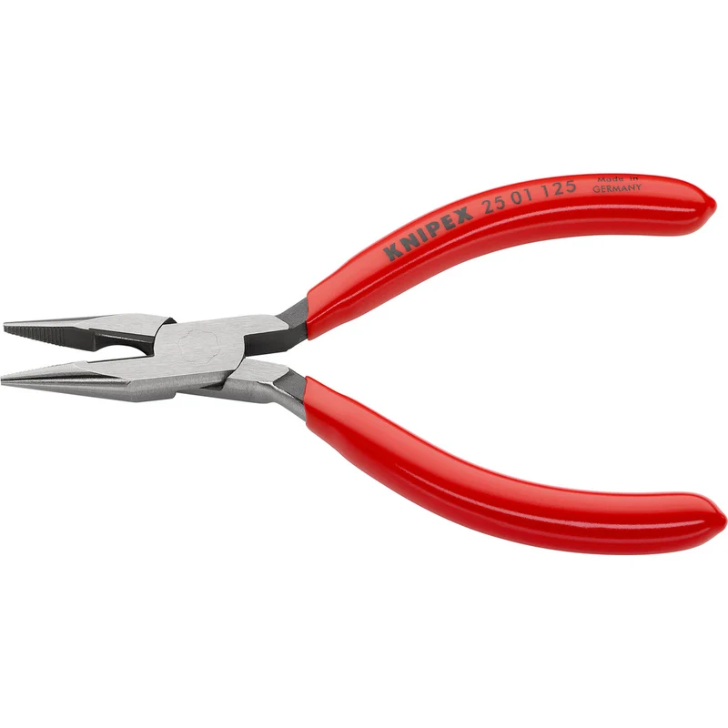 Knipex Flachrundzange mit Schneide / Radiozange