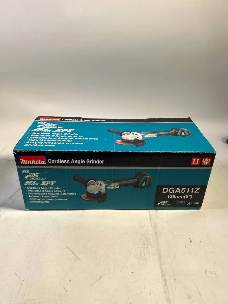 Makita DGA 511 Z Akku Winkelschleifer 18 V 125 mm Brushless Solo - ohne Akku, ohne Ladegerät - Leicht Gebraucht