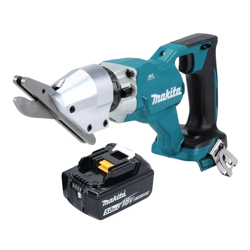 Makita DJS 800 T1 Akku Faserzementschere 18 V Brushless + 1x Akku 5,0 Ah - ohne Ladegerät