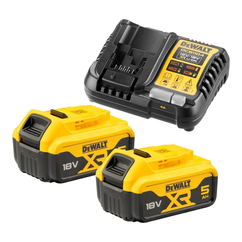 DeWalt DCK 2080 P2T Akku Kombopack Set 18 V DCD 796 Schlagbohrschrauber + DCG 405 Winkelschleifer + 2x Akku 5,0 Ah + Ladegerät + TSTAK