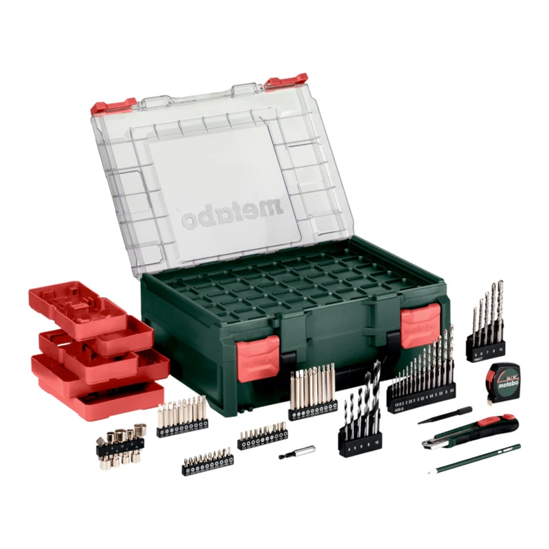 Metabo SB 650 Set Schlagbohrmaschine 650 W 10 Nm + 78 tlg. Zubehör Set ( 600742710 )