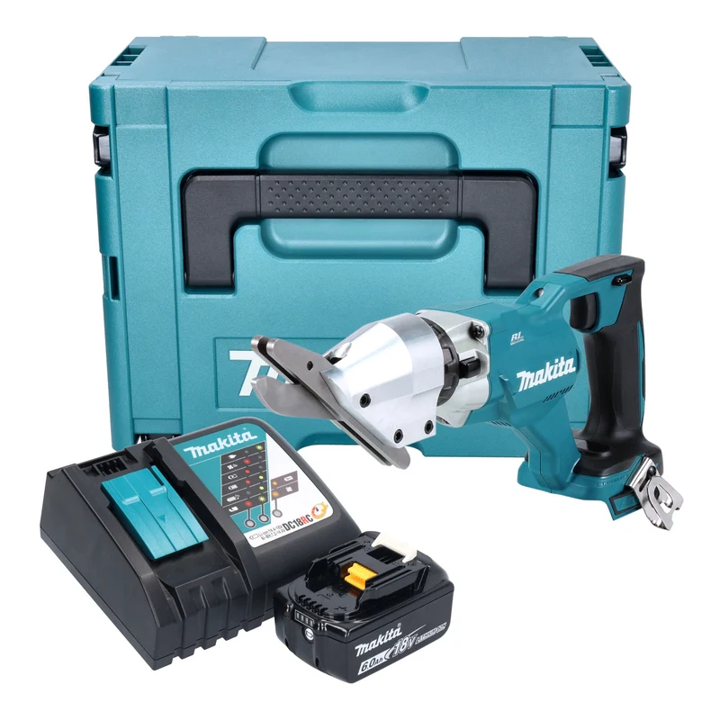 Makita DJS 800 RG1J Akku Faserzementschere 18 V Brushless + 1x Akku 6,0 Ah + Ladegerät + Makpac