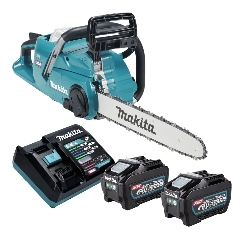 Makita UC 016 GT201 Akku Kettensäge 40 V max. 40 cm Brushless + 2x Akku 5,0 Ah + Ladegerät
