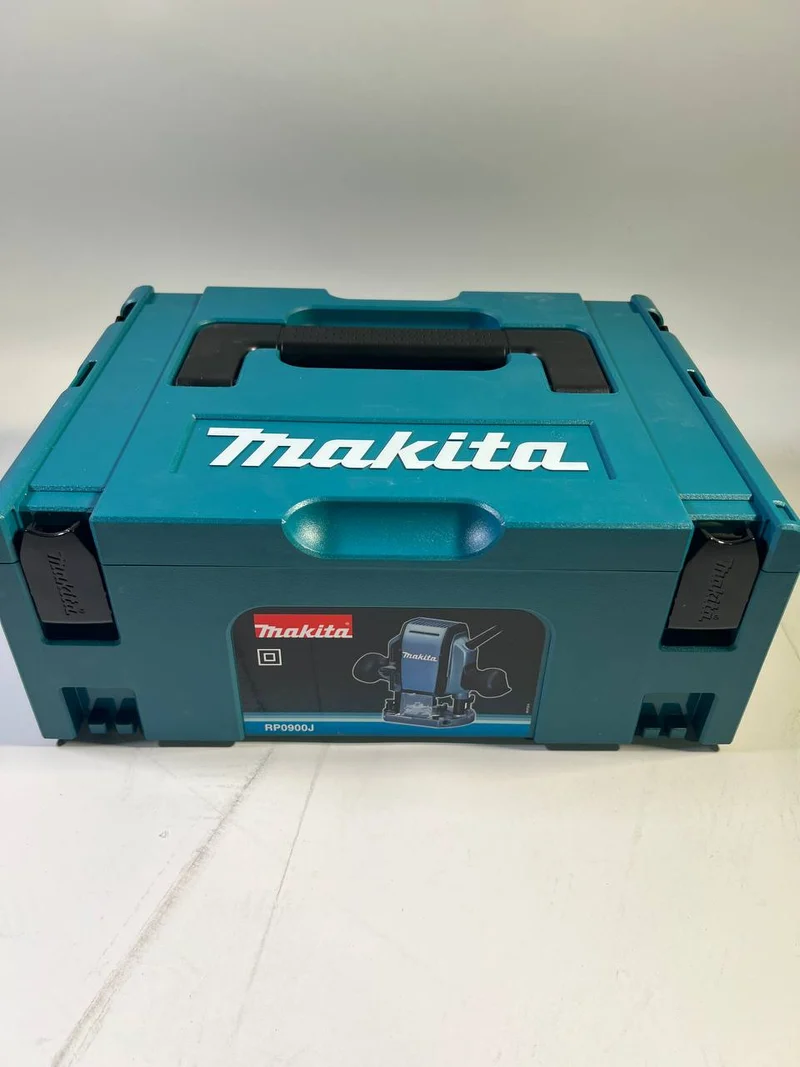Makita RP 0900 J - 900 Watt Oberfräse 8 mm im MAKPAC Systemkoffer - Gebraucht
