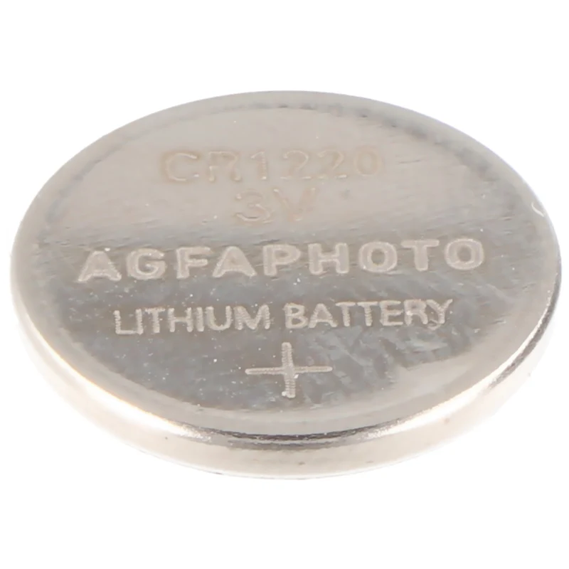 Agfaphoto Batterie Lithium, Knopfzelle, CR1220, 3V Extreme, Retail Blister (5-Pack)