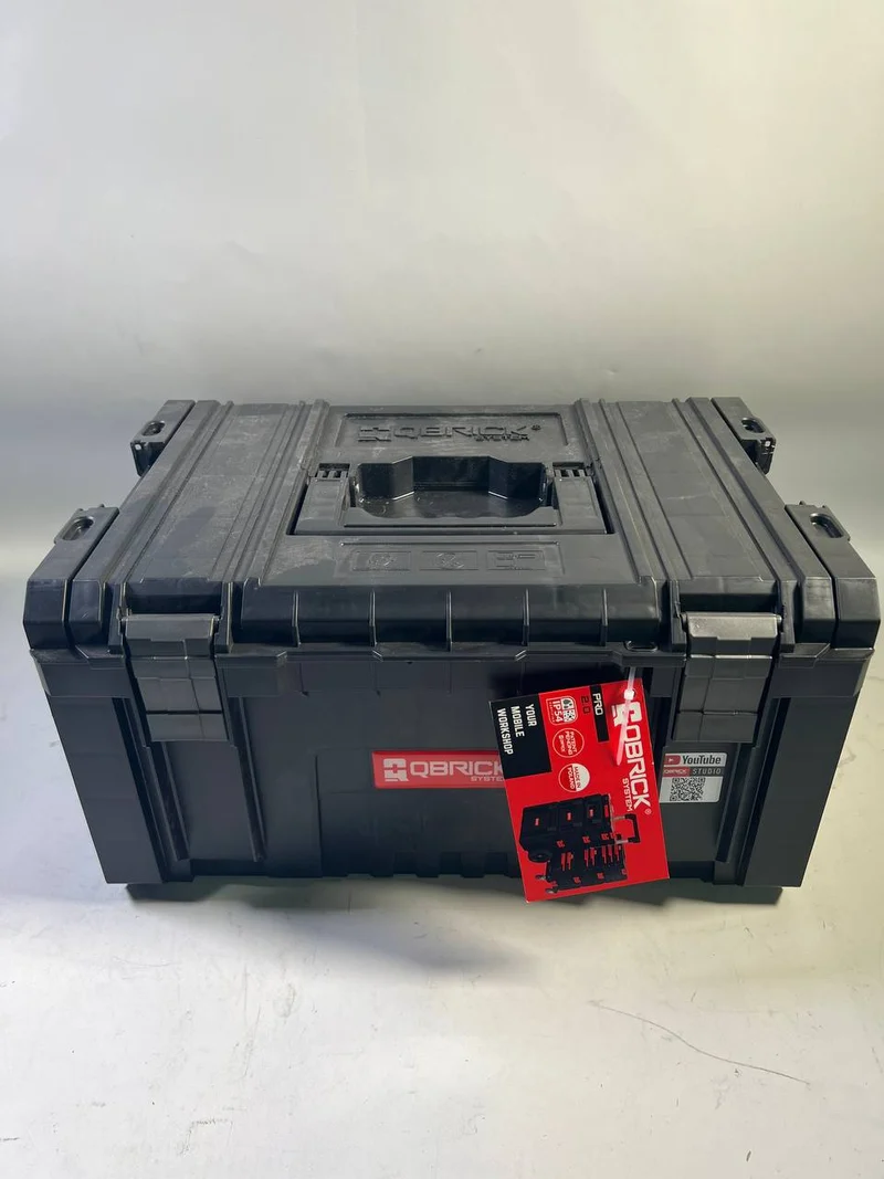 Qbrick System PRO Toolbox 2.0 Werkzeugkoffer 450 x 334 x 240 mm 19 l stapelbar IP54 + 5x TWO Organizer Multi - Beschädigt
