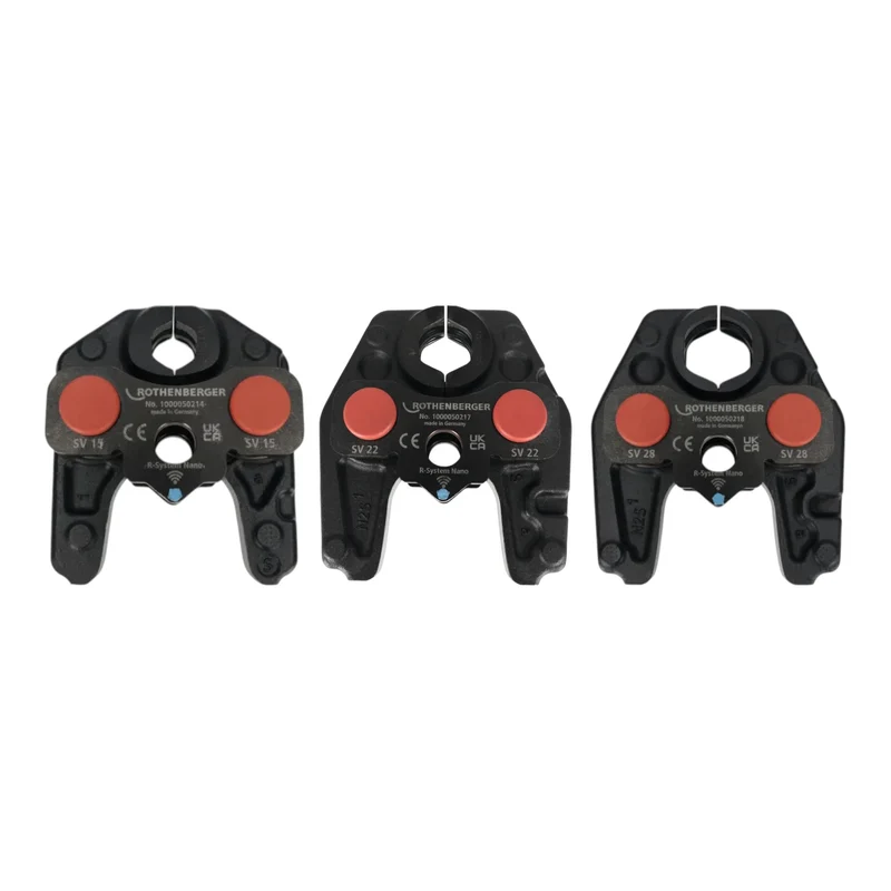 Rothenberger ROMAX NANO iJAWs SV 15 - 22 - 28 mm Pressbacken Set 3 tlg. ( 1000004939 ) + Rocase