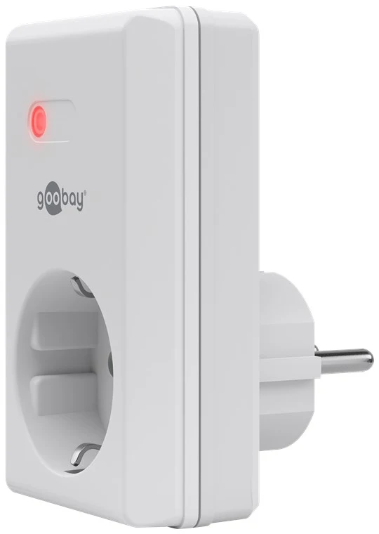 Goobay Funksteckdosen-Set 1+1 - 1x Schutzkontakt-Steckdose und 1x Fernbedienung