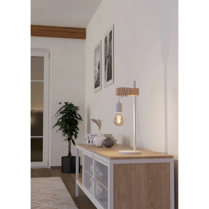Eglo Tischlampe TOWNSHEND / weiß