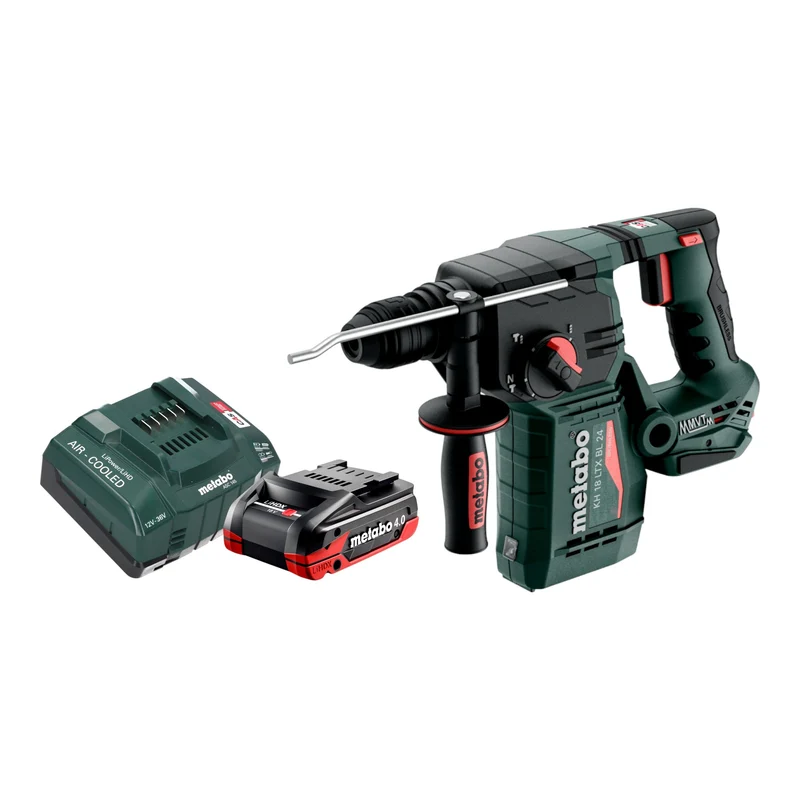 Metabo KH 18 LTX BL 24 Akku Bohrhammer 18 V 2,2 J SDS Plus Brushless + 1x LiHDX Akku 4,0 Ah + Ladegerät
